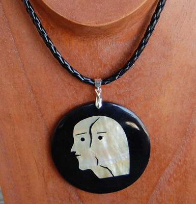 Zodiac shell with resin necklace